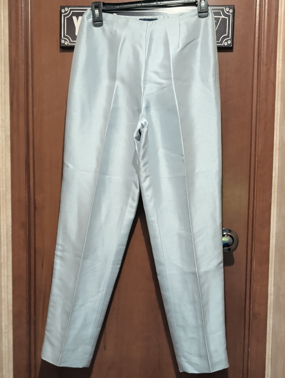Ann Taylor Light Blue Women's Silk Tailored Dress Pants